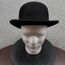 Vintage Al F Kerkeslager Hat Bowler Fitted Mens 7 Felt Dress Derby 1920s 30s