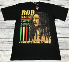 Vintage Y2K Bob Marley The Wailers Uprising Tour Concert T-shirt Reggae Rasta