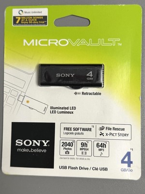 Sony Micro Vault Classic 4GB USB-Stick USB-Stick (schwarz)