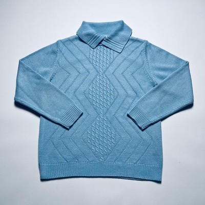 Bexleys Vintage 90s Polo Crewneck Pullover Ralph Lauren Style Damen blau S/ M 