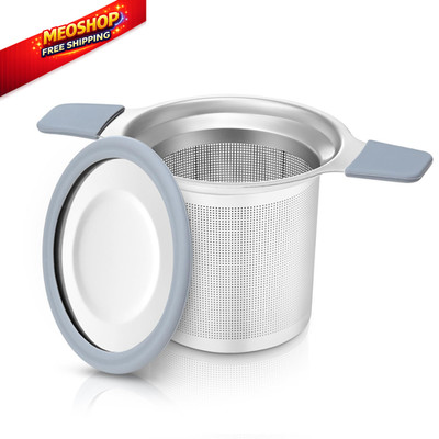 Stainless Steel Tea Infuser for Loose Leaf   Extra Fine Mesh Small, Gray 