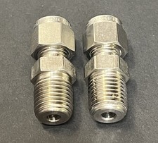 Swagelok SS-400-1-4 Fitting 1/4 Tube OD x 1/4 Male NPT 316 Stainless Lot Of 2