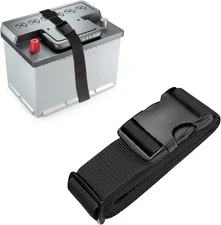 2PCS 39 Inch Car Battery Tie Down Strap, Adjustable Buckle Strap for Black 