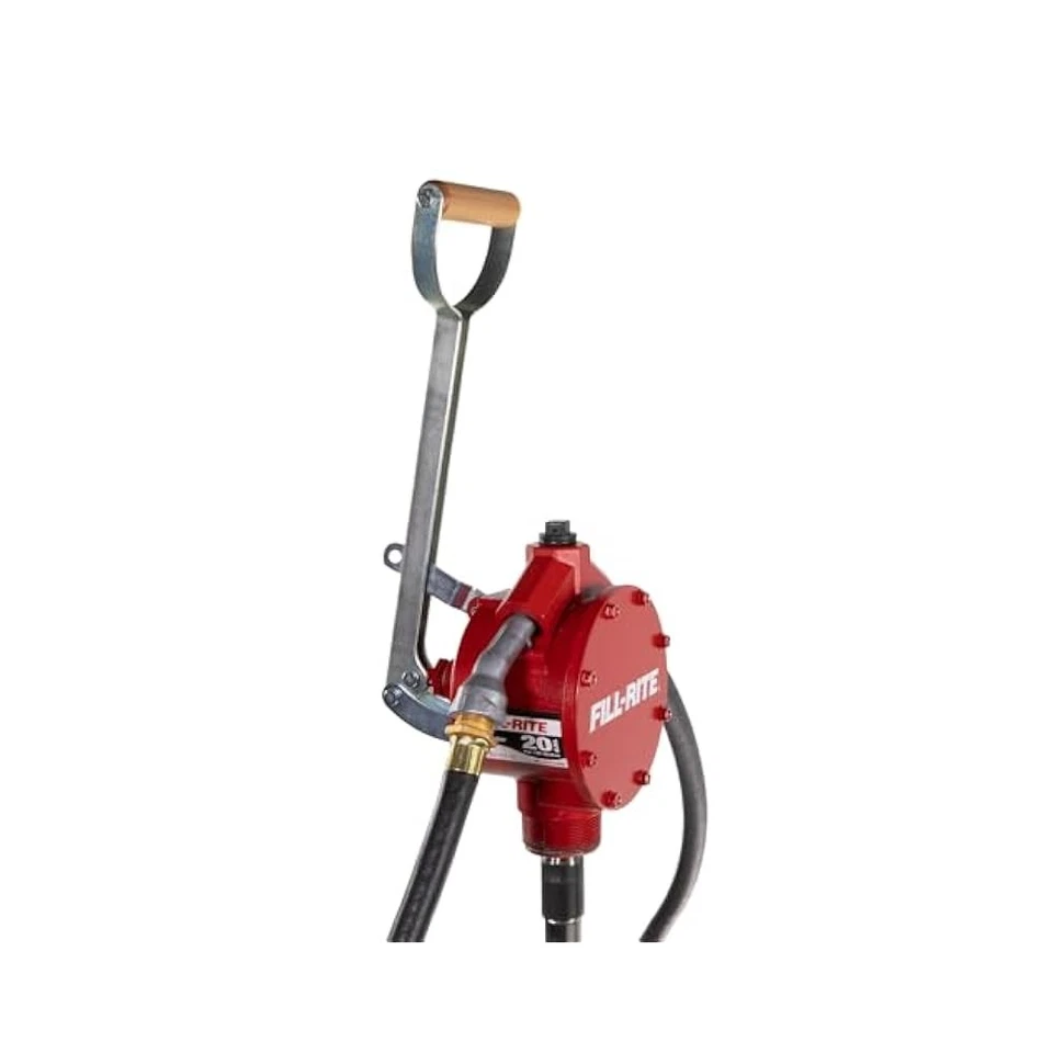 FR152 Piston Hand Pump with Hose & Nozzle Spout, Red,for Versatile Fuel Transfer Foto 2 de 4