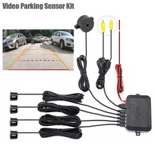 Video Parking Sensor Kits Car Reverse Backup Radar Assistance Buzzer Alert Alarm