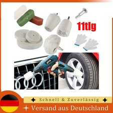 11 tlg Chrom-Alu Felgen Polierset Polierscheibe Politur Polierscheibe Set