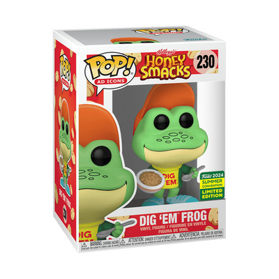 FUNKO POP! Ad Icons Kelloggs Honey Smacks Dig Em Frog #230 Convention Exclusive