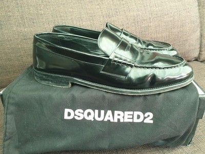 Dsquared2 Schuhe Mokassins Scarpe Size 11/45 D2 Dsq2 Dsquared Shoes Black 690 