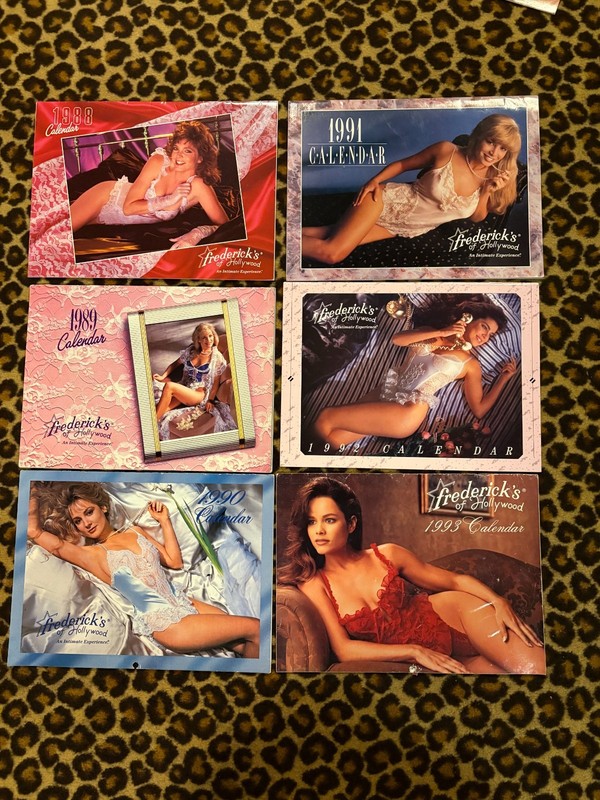 1988 1989 1990 1991 1992 1993 FREDERICK'S OF HOLLYWOOD LINGERIE PINUP CALENDAR