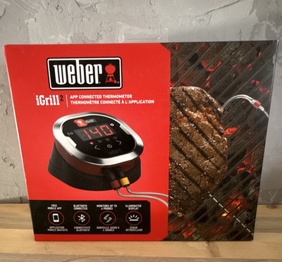 Weber iGrill 2 Meat Thermometer Digital Bluetooth App-Connected Illuminated 7203