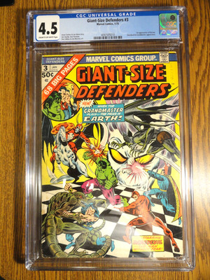 Giant-Size Defenders #3 Avengers Key CGC 4.5 VG+ 1. Korvac Hulk Saga Marvel MCU