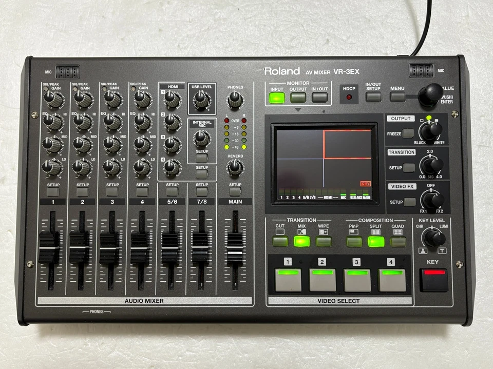 Roland VR-3EX All-in-one AV Mixer Video Switcher with Power Cable - Image 2 of 4