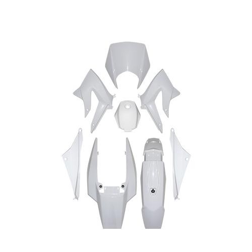 Kit carrosserie Derbi Senda DRD Racing finition blanc brillant premium