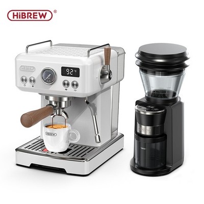 HiBREW H10plus Espresso Coffee Machine & G3 Electric Coffee Grinder Barista Set