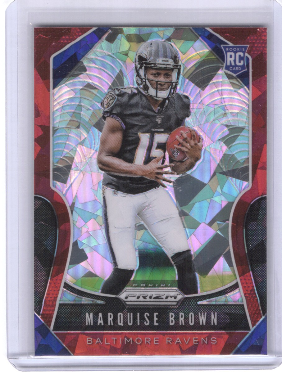 2019 Panini Prizm #341 Marquise Brown Red Ice