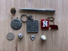 Nebraska Charm Fob Badge Lapel Pin Medal Pencil Keychain Vintage Junk Drawer Lot — photo 2
