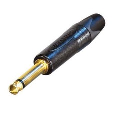 Neutrik NP2X-B 2 pole 1/4" professional phone plug, gold contacts