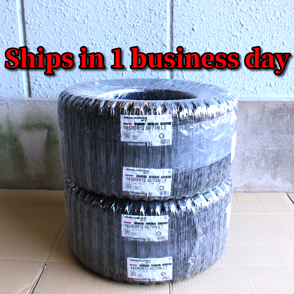 4pcs Yokohama Tire 145/80R12 Y828 Geolander KT Kei Truck Super