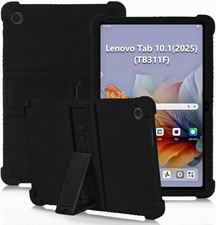 Shockproof Soft Silicone Case with PC Stand for Lenovo Tab 10.1 2025
