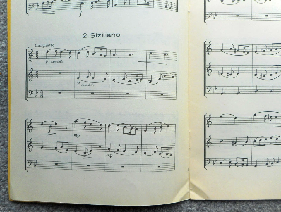 Siegfried Borris - Suite: 2 Trumpets & Trombone or 2 Clarinets & bassoon: 16pgs - Image 3 of 4