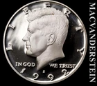 1992-S Silver Kennedy Half Dollar - Choice Gem Proof  Lustrous  #L5287