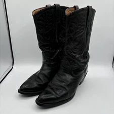 Vintage Red Wing Pecos Boots Mens 9.5 D Dark Brown Leather Cowboy Western 9801-1