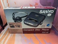 Vintage Sanyo CDP-55 Portable Compact Disc CD Player Digital Anti-Shock -Walkman