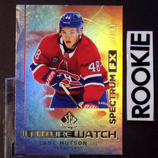 LANE HUTSON 2024-25 SP Authentic Future Watch Spectrum FX #S-89 ROOKIE Canadiens
