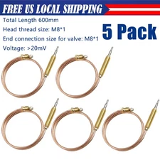 5X M8*1 Universal Gas Thermocouple 24" For Gas Stove Grill Fire Pit Fireplace
