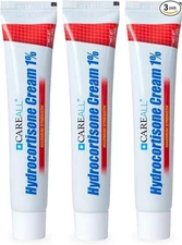 Hydrocortisone cream 1, 3oz Tube (Pack of 3), Maximum Strength Anti-Itch Cream