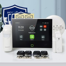 HOMSECUR Wireless WIFI 4G LCD Burglar Intruder 7" Alarm System+PIR+5*Door Sensor