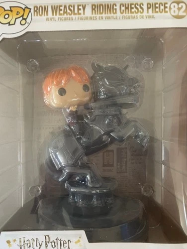 Funko Pop #82 Harry Potter Movie Moments Ron Riding Chess Piece - NEW