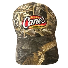 Rare Raising Cane's Camo Hat Real tree Strapback Hunting Camping Cap- Druski