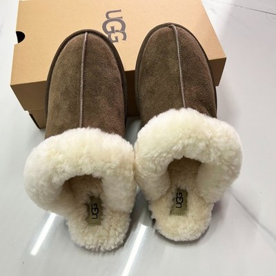 UGG Women's Scuffette II Espresso Suede Upper Slippers US 6-11 Comfort Shoes New