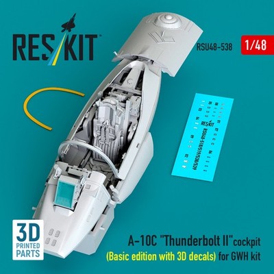 Reskit RSU48-0538 A-10C Thunderbolt II cockpit Basic edition GWH kit 1/48 scale