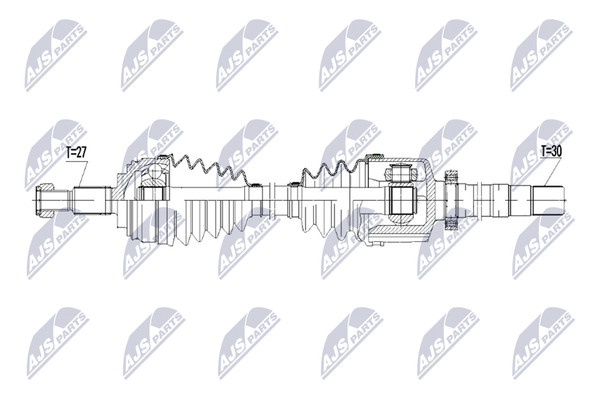 NTY Antriebswelle NPW-RE-258 FüR Renault ScÉNic 3 JZ0 Megane BZ0 DZ0 KZ0 Dci-image