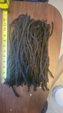100 human hair dreadlocks, black. 116 dreads