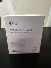 Ditoi Heated Steam Eye Mask with Hyaluronic Acid Rose 10 Count Pack