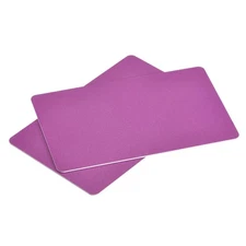 Blank PVC Cards Purple 30mil for ID Badge Printer, Graphic Quality, Pack of 50