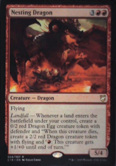 Nesting Dragon - Commander 2018: #24, Magic: The Gathering Nm C350