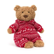 Jellycat Bartholomew Bear Winter Pajamas-Christmas gifts