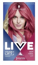 Schwarzkopf LIVE 2-in-1 Colour + Lift Permanent Hair Dye Deep Coral L77