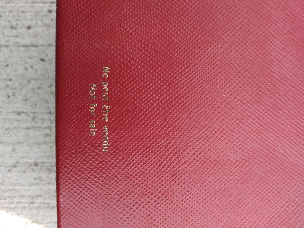 NEW Cartier small red leather jewelry cleaning box 3.75