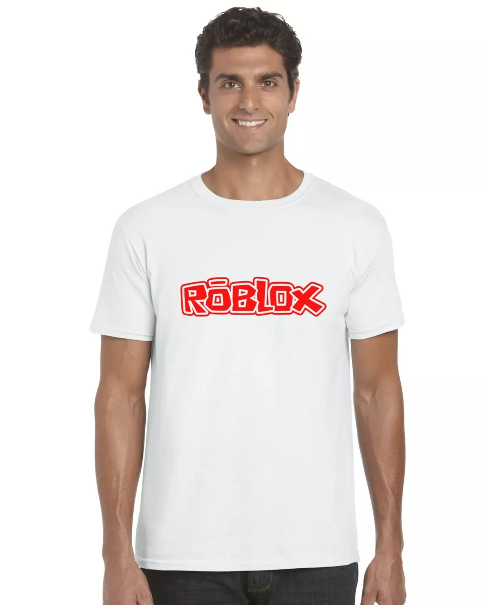 Roblox Kids T-Shirt Tee Top (Red Print) Gaming Gamer Boys Girls