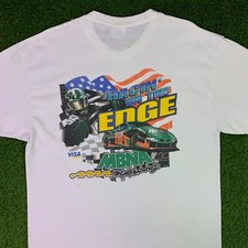 Vintage NASCAR Visa Racing On The Edge T Shirt Size XL White