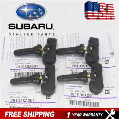#ad Set of 4 OEM TPMS Tire Pressure Sensors Kit 28103SA001 28103AJ00A for Subaru WRX $31.99