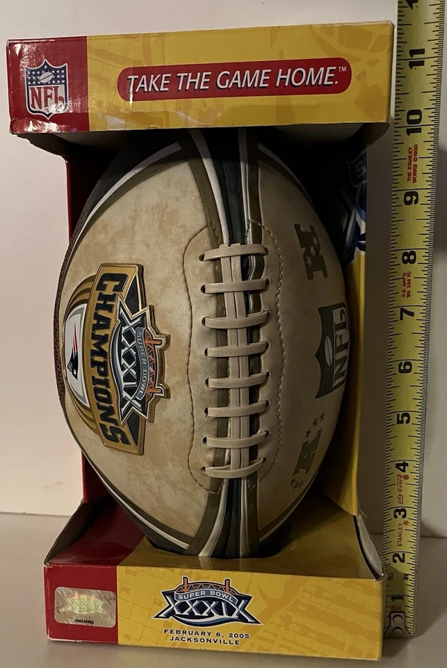 NFL Fútbol Super Bowl XXXIX Patriots, Jacksonville 6 de febrero de 2005 Edición Limitada NUEVO Foto 4 de 4