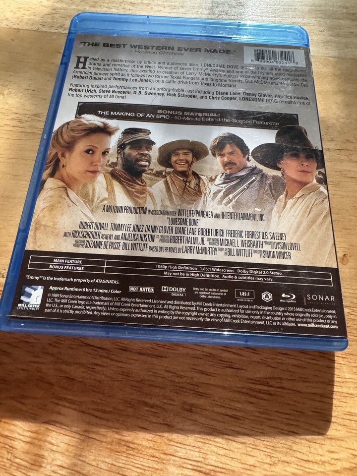 Lonesome Dove Bluray 1989 Robert Duvall Tommy Lee Jones Western RARE OOP 683904632418 eBay