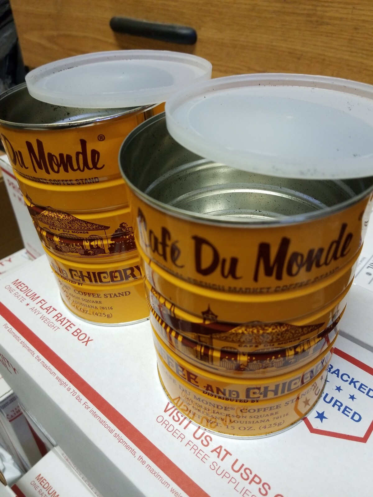 Empty Coffee Cans for sale Only 3 left at 65