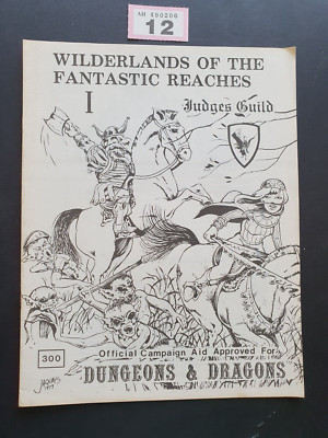 WILDERLANDS OF THE FANTASTICAL REACHES # 1 RICHTERSGILDE # 300 1980 VNC + D&D 16 Seiten